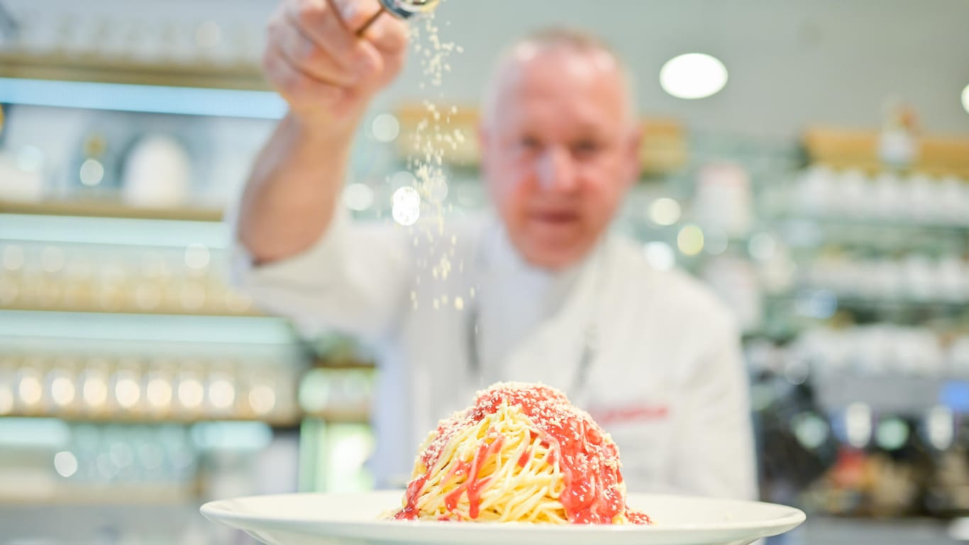 Spaghetti-Eis: Die beliebte Eiskreation feiert Geburtstag.