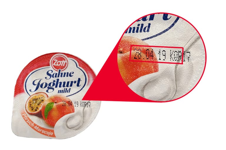 Produktionsstempel: Zott ruft Sahnejoghurts mit bestimmten Produktionsdaten zurück.