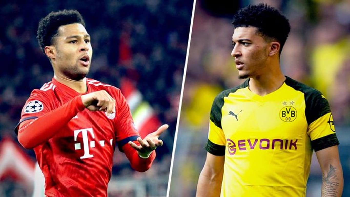 Tempo auf rechts: Nationalspieler Serge Gnabry und Dortmunds Jadon Sancho gehören zu den stärksten Rechtsaußen der Liga.