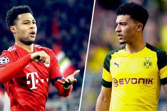 Tempo auf rechts: Nationalspieler Serge Gnabry und Dortmunds Jadon Sancho gehören zu den stärksten Rechtsaußen der Liga.