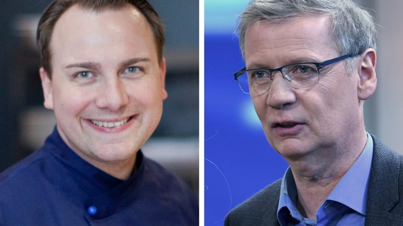 Tim Raue und Moderator Günther Jauch eröffnen in der Potsdamer Villa Kellermann am Heiligen See ein Restaurant.