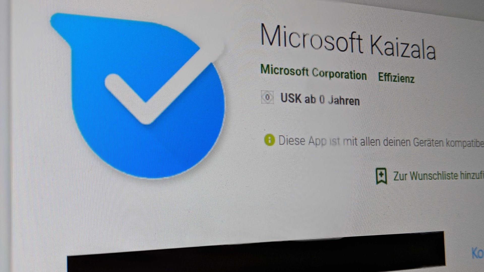 Microsofts Chat-App "Kaizala" im Google Play Store: Mit der neuen Büro-Software greift Microsoft "Slack" an.