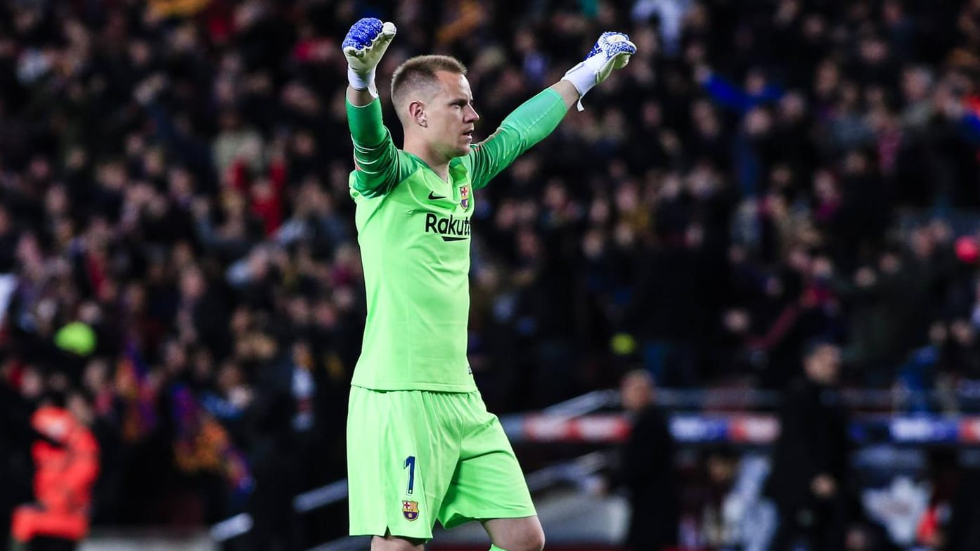 Hielt seinen Kasten sauber: Marc-André ter Stegen im Spiel gegen Atlético Madrid. Hielt seinen Kasten sauber: Marc-André ter Stegen im Spiel gegen Atlético Madrid.