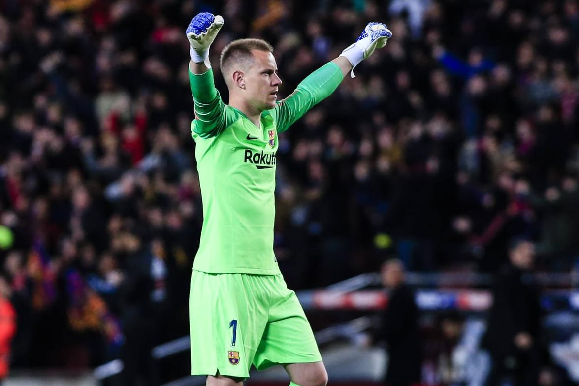 Hielt seinen Kasten sauber: Marc-André ter Stegen im Spiel gegen Atlético Madrid.