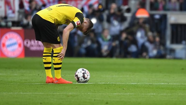 BVB-Kapitän Marco Reus blieb beim 0:5 im Liga-Gipfel in München ohne Torschuss.