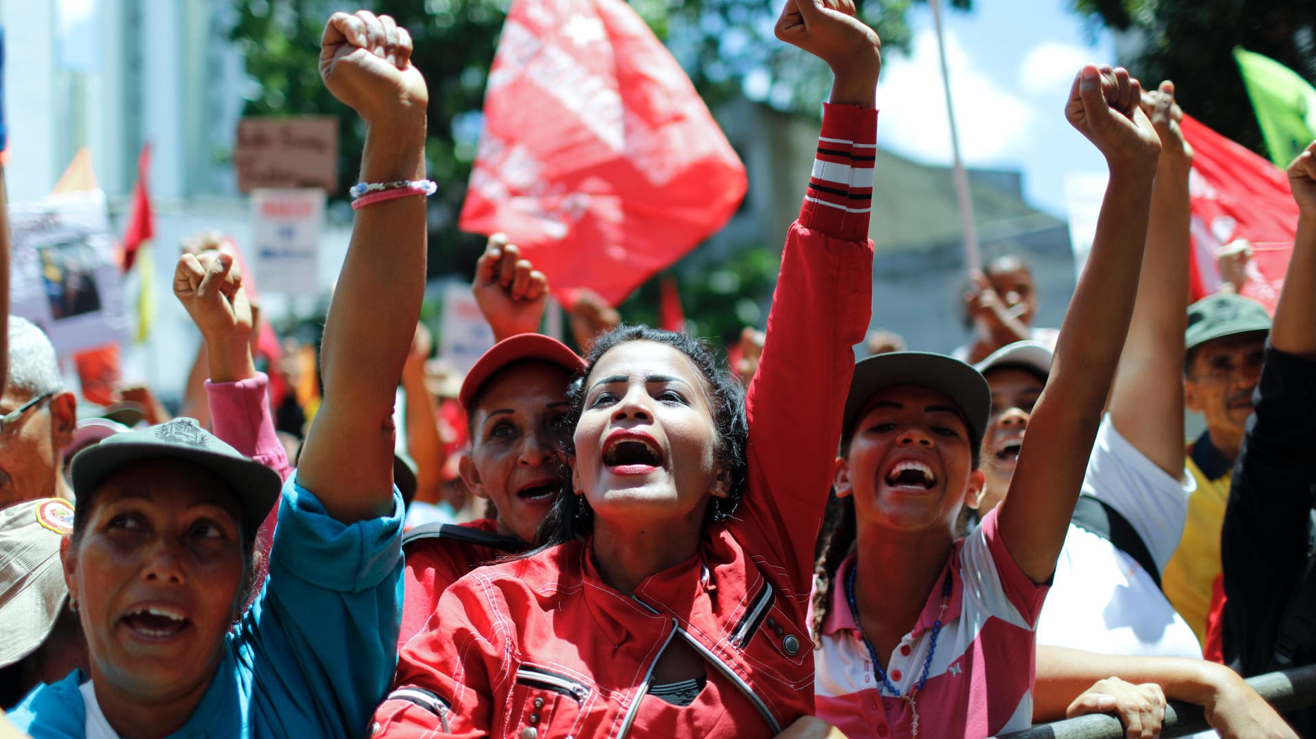 Demos in Venezuela: In über 300 Städten protestierten die Menschen unter anderem für Strom und Wasser.