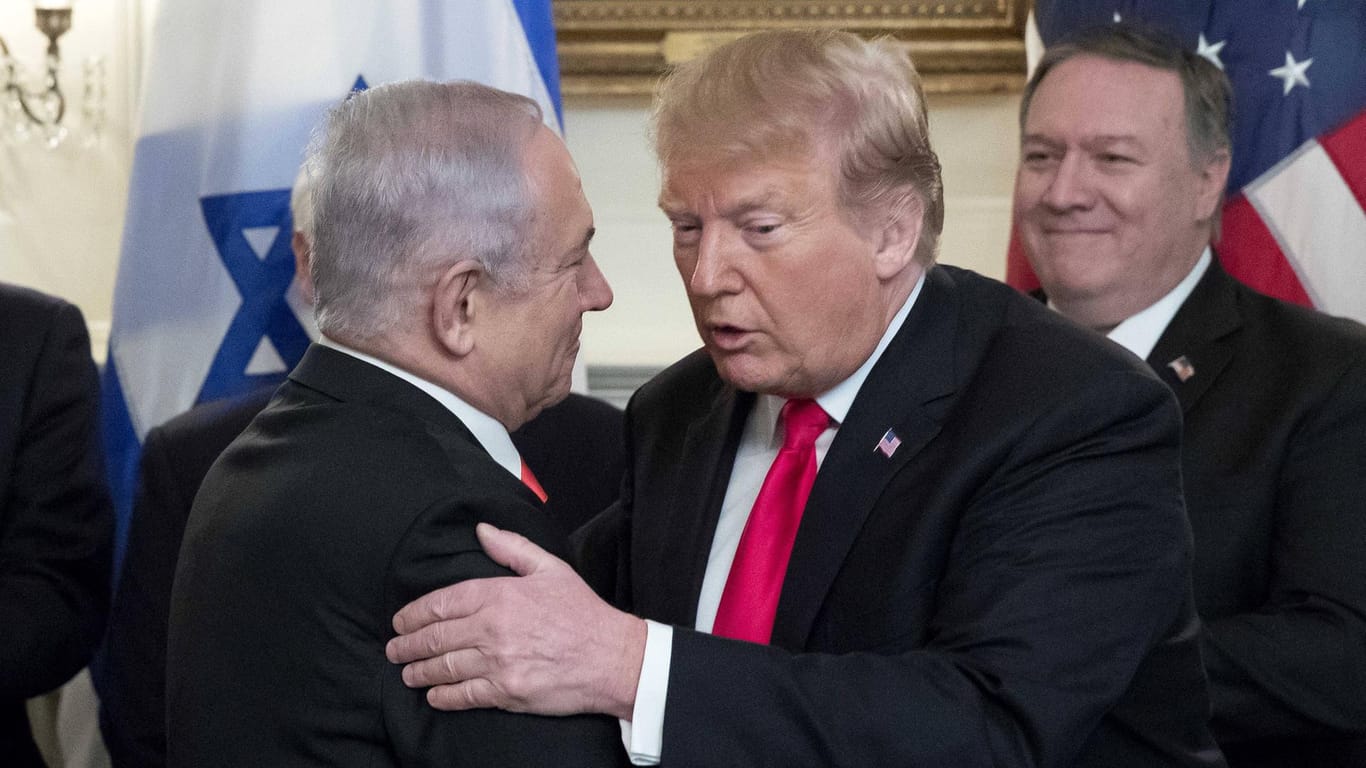 Donald Trump mit seinem Freund "Bibi": Netanjahu hat mächtige Unterstützer.
