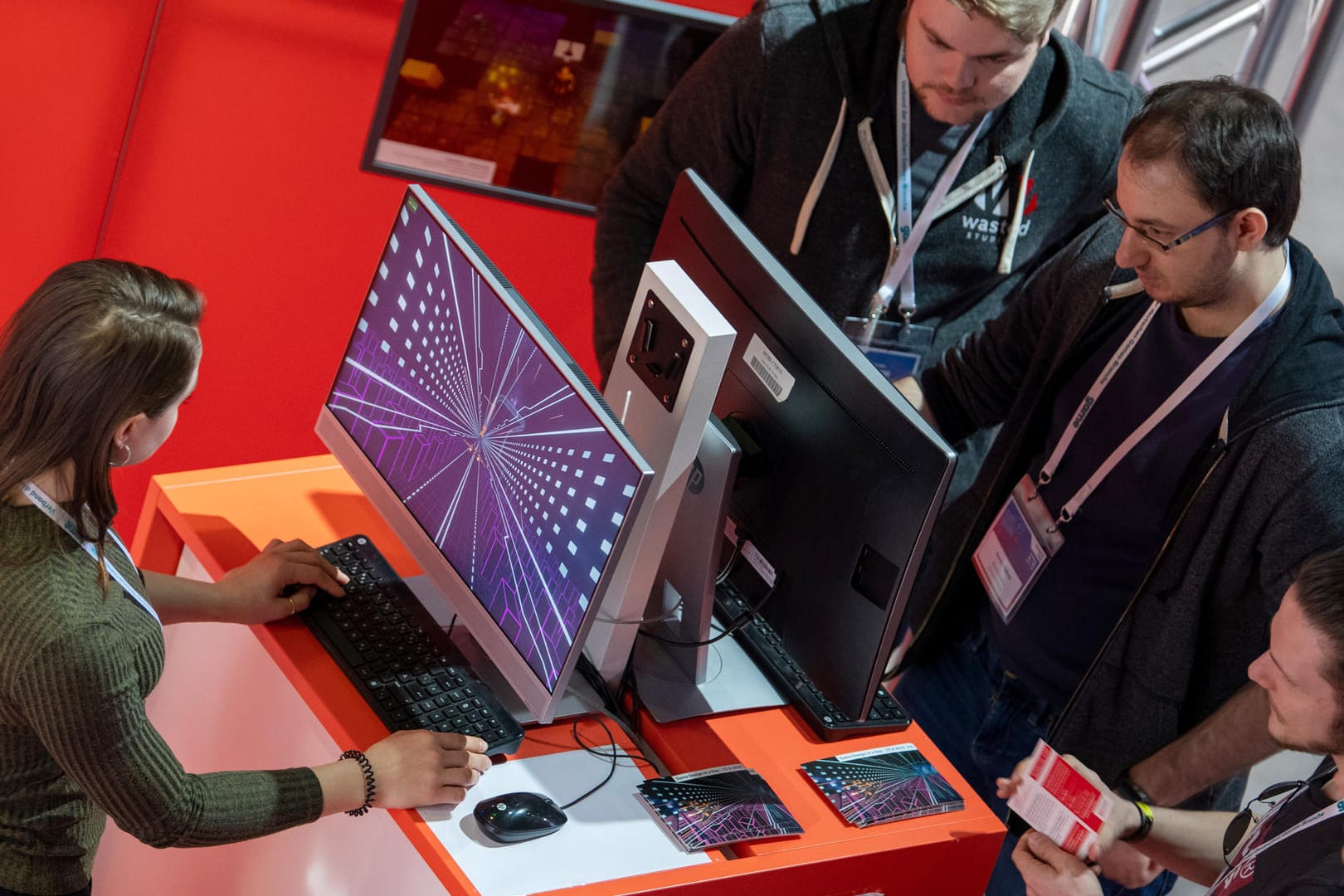 Besucher auf der Gamesweekberlin 2019: Das internationale Netzwerk-Treffen der Spiele-Industrie findet vom 8. April bis 14. April statt.
