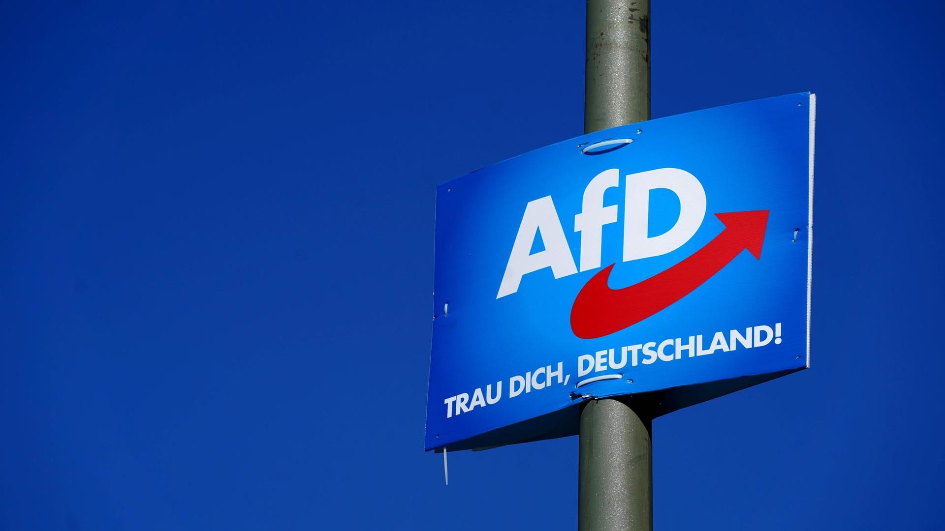 Wahlplakat der AfD: Der Verfassungsschutz erklärte die Partei im Januar zum Prüffall.