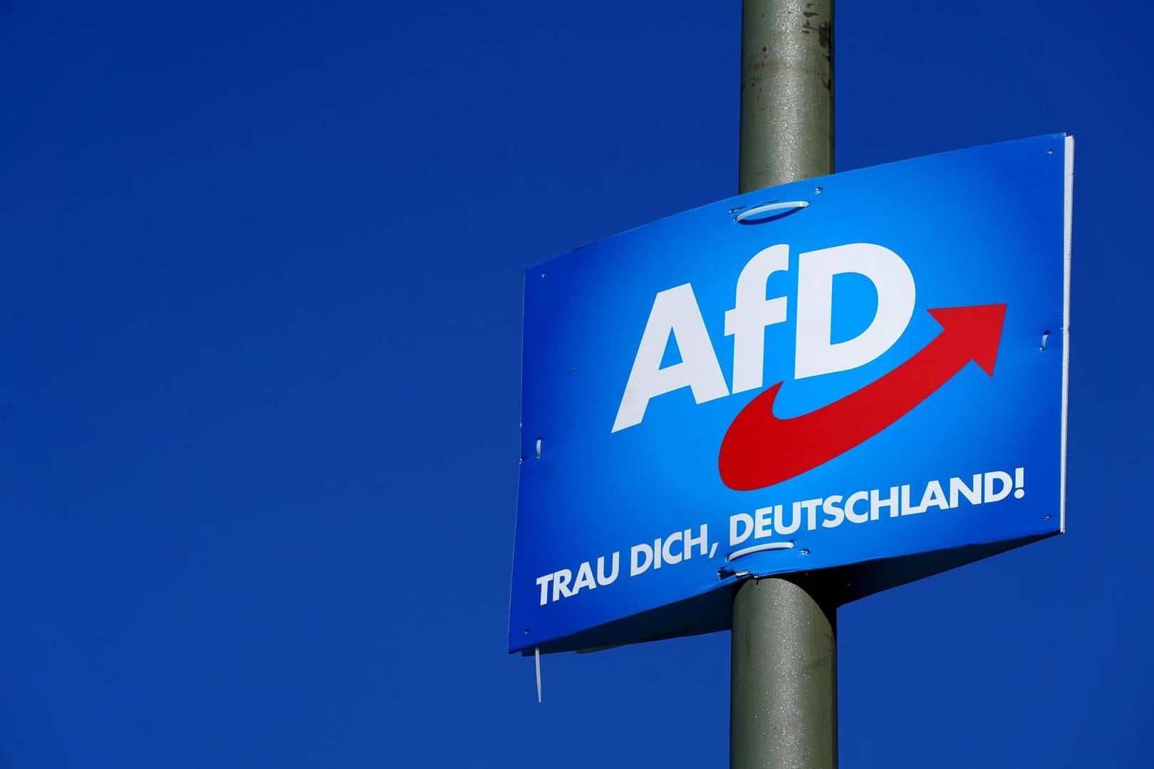 Wahlplakat der AfD: Der Verfassungsschutz erklärte die Partei im Januar zum Prüffall.