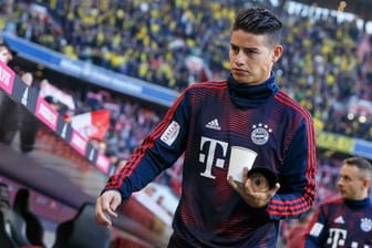 Nur Bankdrücker: Im Spitzenspiel gegen Borussia Dortmund kam James für den FC Bayern nicht zum Einsatz.
