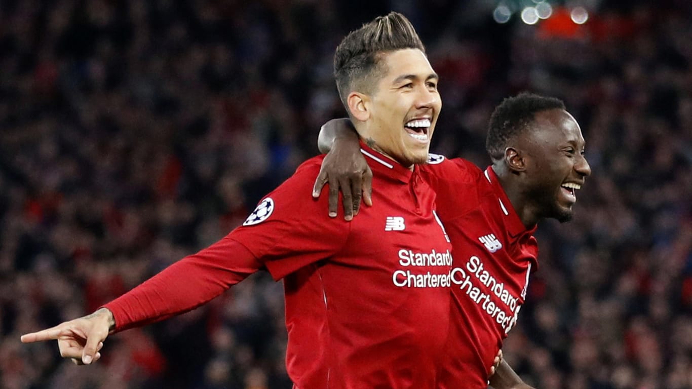 Torschützen unter sich: Liverpools Roberto Firmino (l.) und Naby Keita trafen gegen Porto.