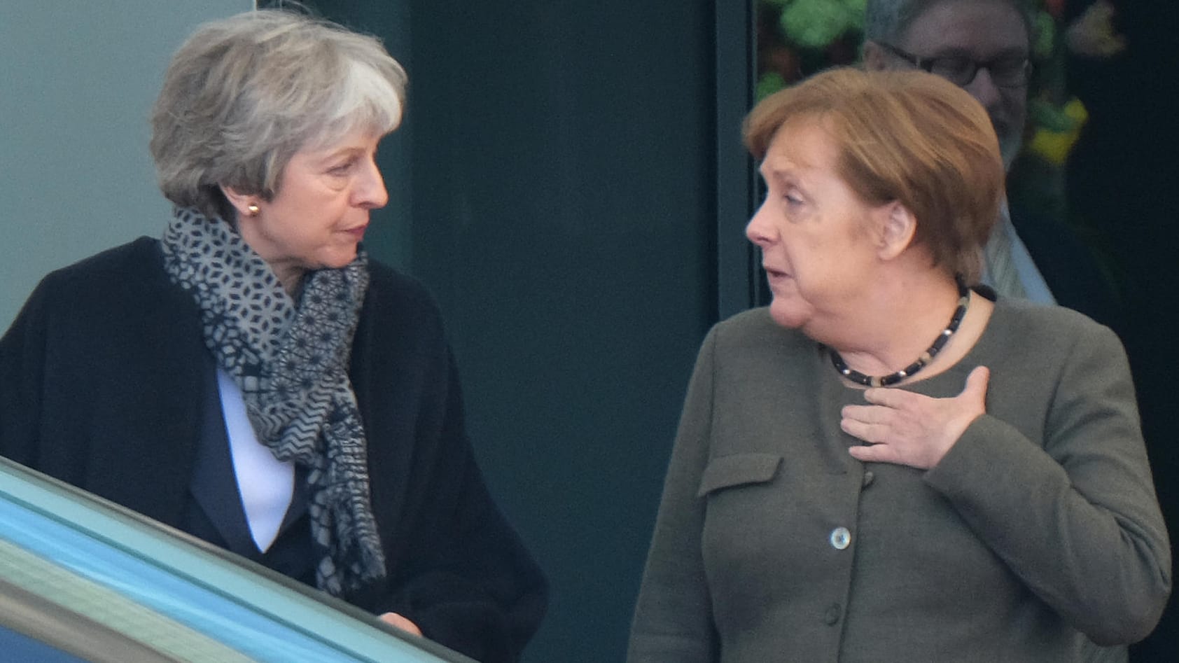 Theresa May auf ihrer Brexit-Verlängerungs-Werbetour am Dienstag in Berlin bei Angela Merkel: Von deutscher Seite wird es wohl keinen Widerstand gegen einen erneuten Aufschub des Brexits geben.