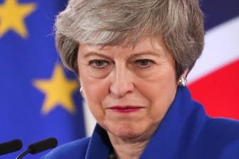 Theresa May in Brüssel: Die britische Premierministerin hat sich mit der EU auf einen Brexit-Aufschub bis spätestens Oktober geeinigt.