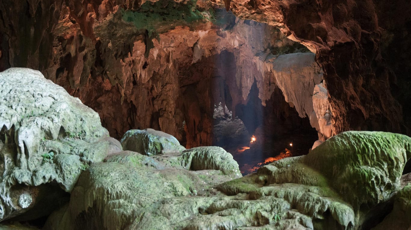 Foto der Callao Höhle auf Luzon auf den Philippinen: Hier wurden die Überreste der wahrscheinlich neuen Menschenart entdeckt.