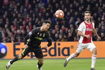 Juve-Stürmer Cristiano Ronaldo erzielte per Kopf den Treffer gegen Ajax Amsterdam.