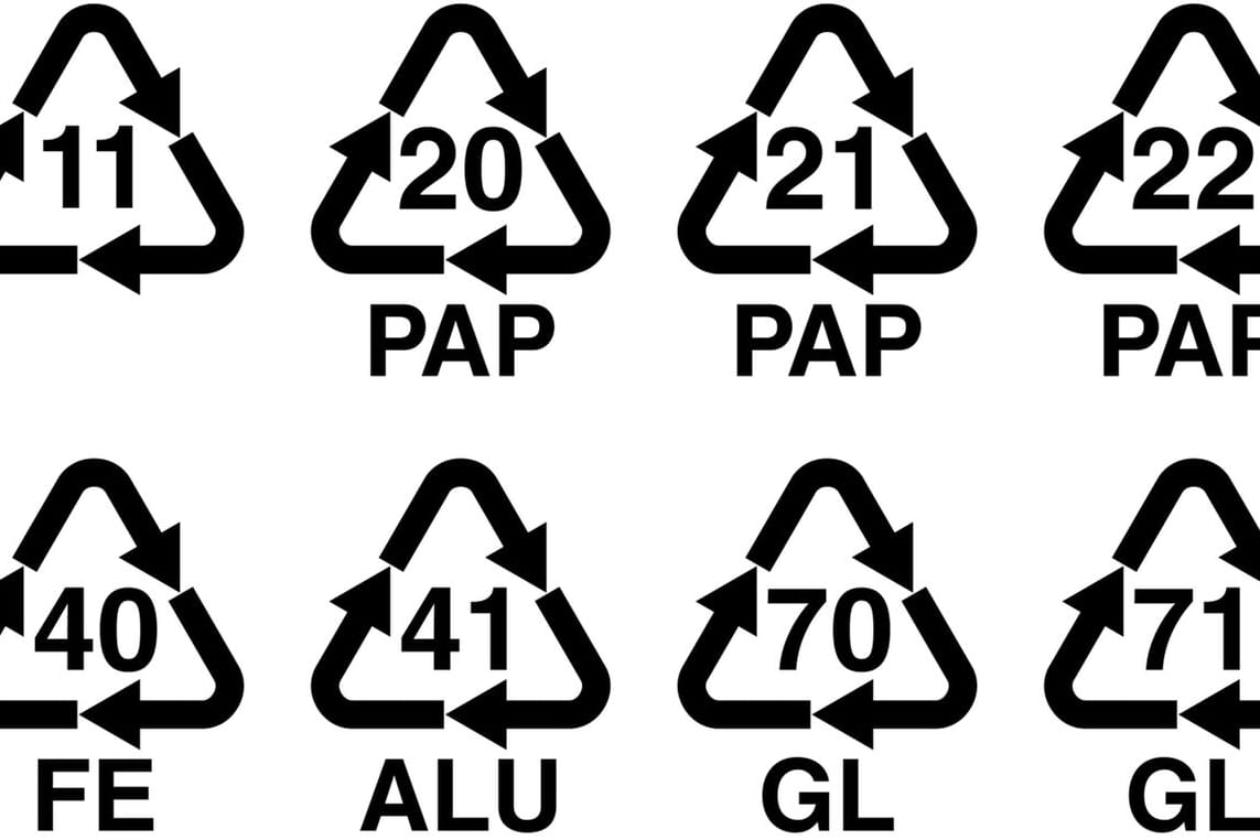 Recyclingcodes: Was bedeuten die Zahlen und Abkürzungen?