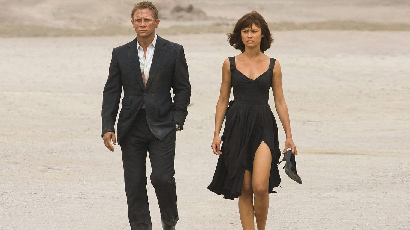 Daniel Craig und Olga Kurylenko in "James Bond – Ein Quantum Trost".