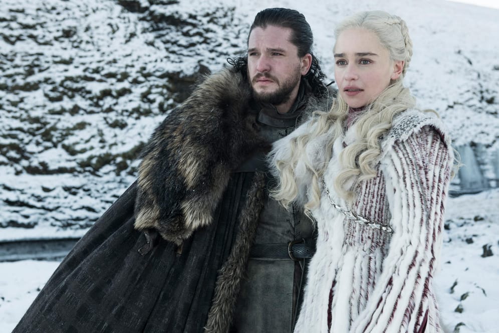 Kit Harington als Jon Schnee und Emilia Clarke Daenerys Targaryen: Am 14. April starten die achte Staffel von "Games of Thrones".