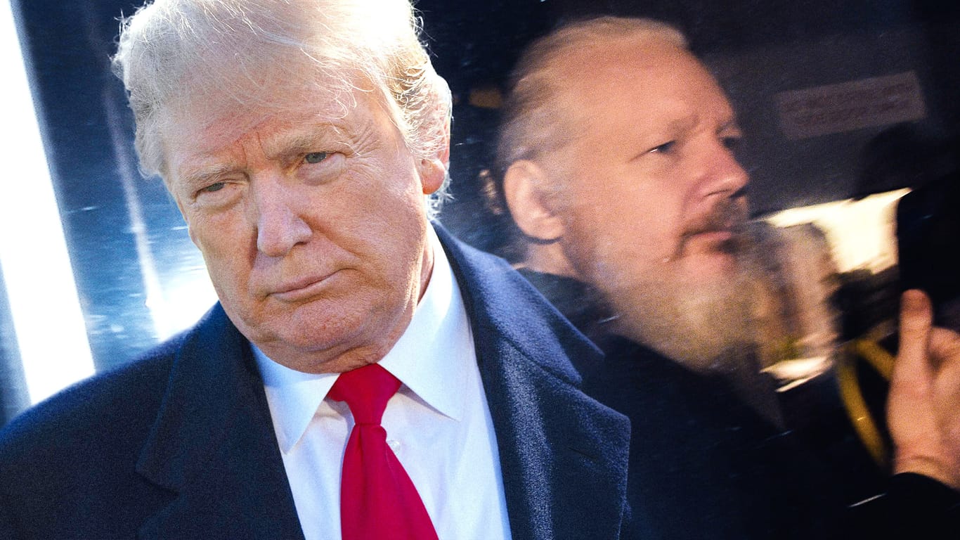 Donald Trump und Julian Assange: Ein Verhältnis mit so mancher Wendung.