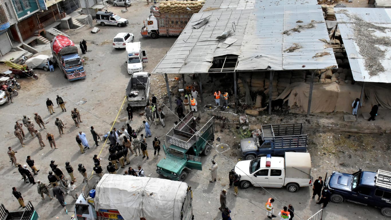Explosion auf pakistanischem Obstmarkt: In der Stadt Quetta gab es einen Anschlag.