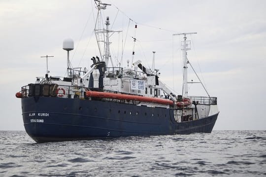 Das Rettungsschiff "Alan Kurdi" hatte die Menschen am 3.