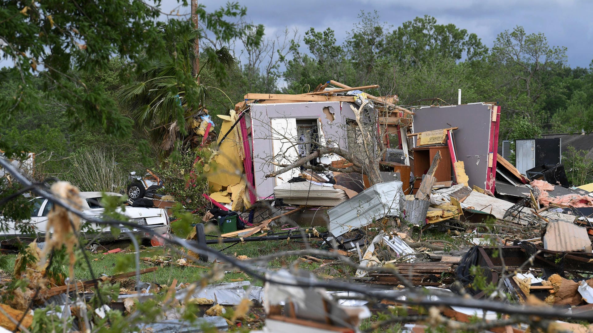 USA: Mehr als 30 Häuser wurden beschädigt, als die Stadt Franklin von einem schweren Unwetter heimgesucht wurde.