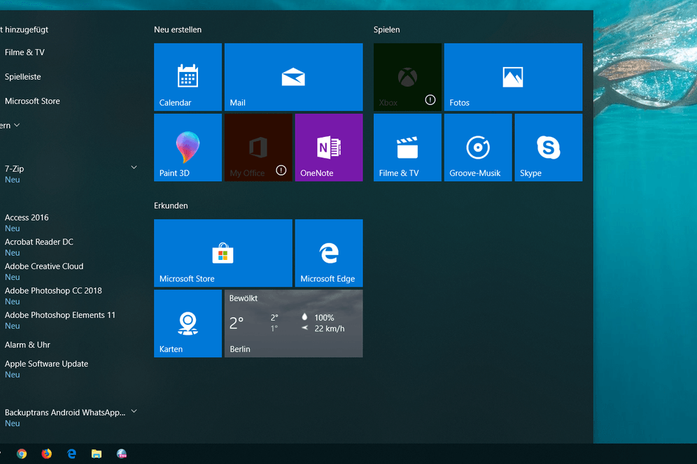 Ein Screenshot von Windows 10 (Symbolbild): Mit dem Windows-Insider-Programm bekommen Sie vorab Zugriff auf die kommende Version.