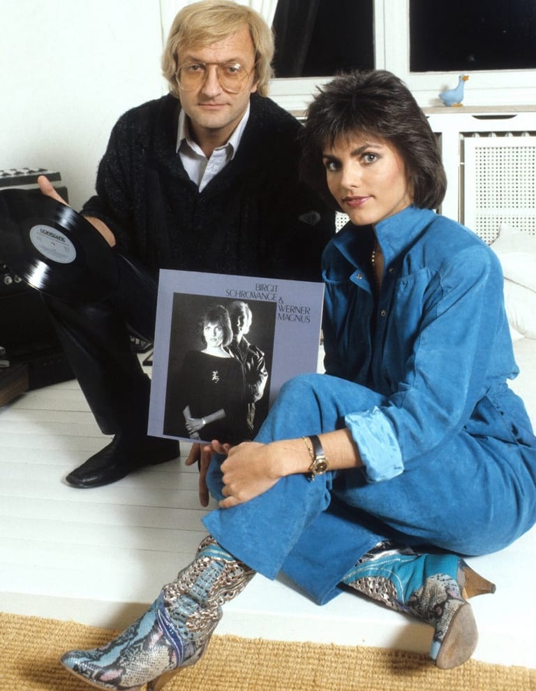 Werner Schüssler und Birgit Schrowange im Jahre 1986.
