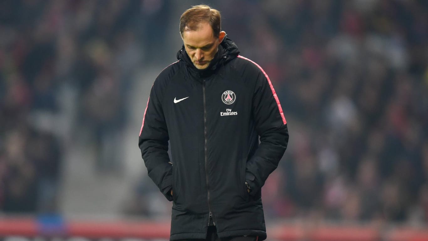 Thomas Tuchel: Paris St. Germain muss weiter auf die erfolgreiche Titelverteidigung in der Ligue 1 warten.