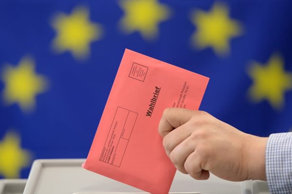 Eine Stimmabgabe für das Europäische Parlament.