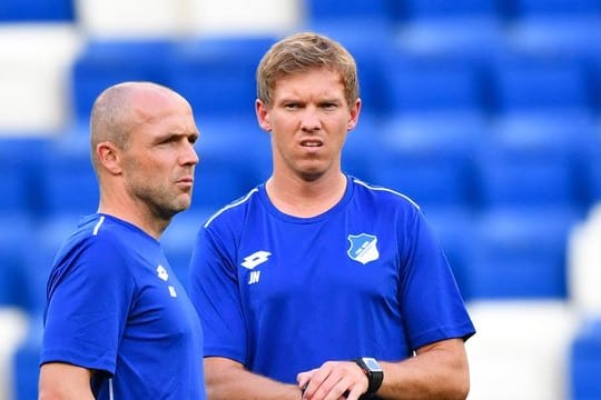 Alfred Schreuder (l) übernimmt in Hoffenheim das Traineramt von Julian Nagelsmann.
