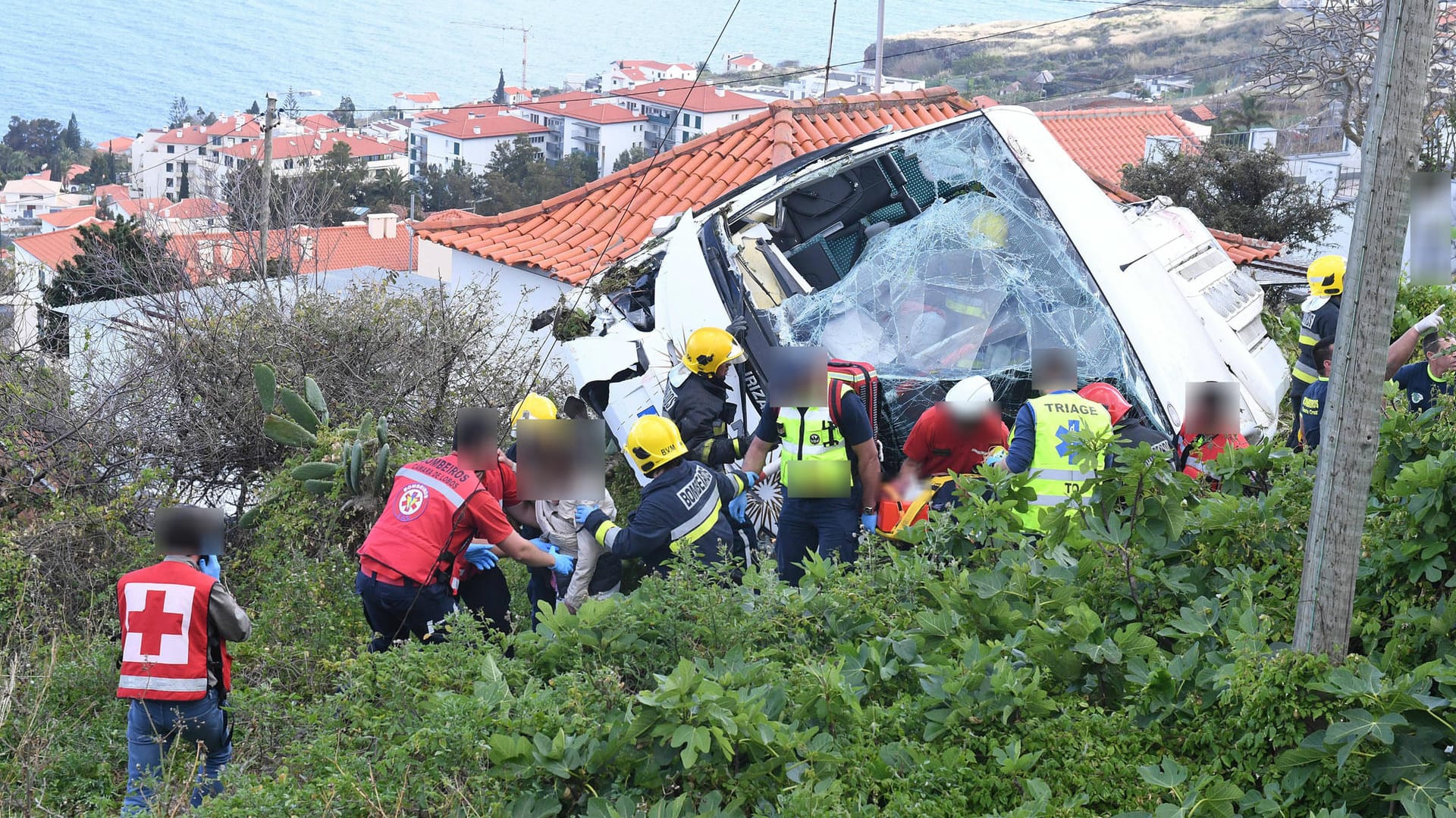 Die Unglücksstelle auf Madeira.