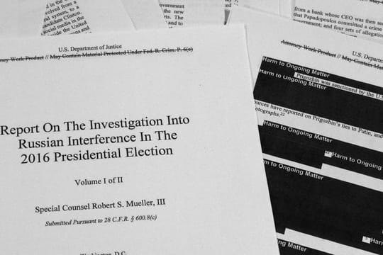 Der bearbeitete Mueller-Bericht: Der Rechtsbeistand des US-Präsidenten hat nach Darstellung des Justizministeriums vorab Einsicht gehabt.