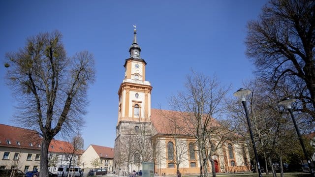 Die Maria-Magdalenen-Kirche in Templin, wo Bundeskanzlerin Merkel Abschied von ihrer Mutter nahm.