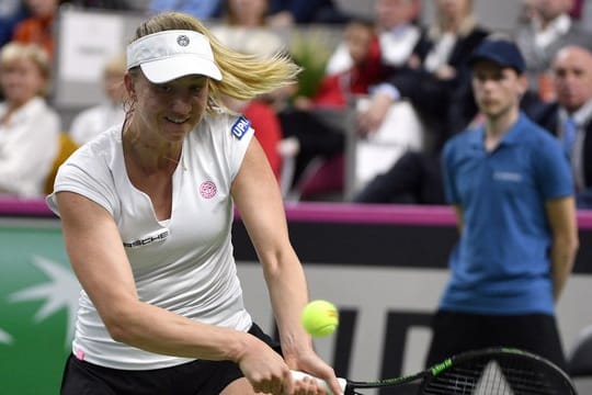 Mona Barthel im Spiel gegen Jelena Ostapenko.