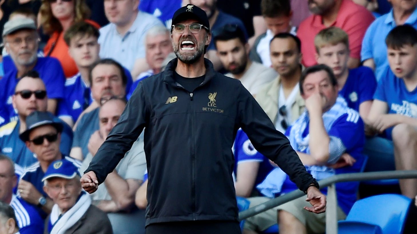 Emotional: Jürgen Klopp während des Spiels in Cardiff.