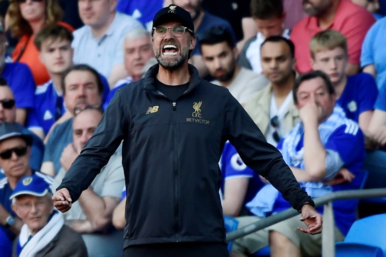 Emotional: Jürgen Klopp während des Spiels in Cardiff.