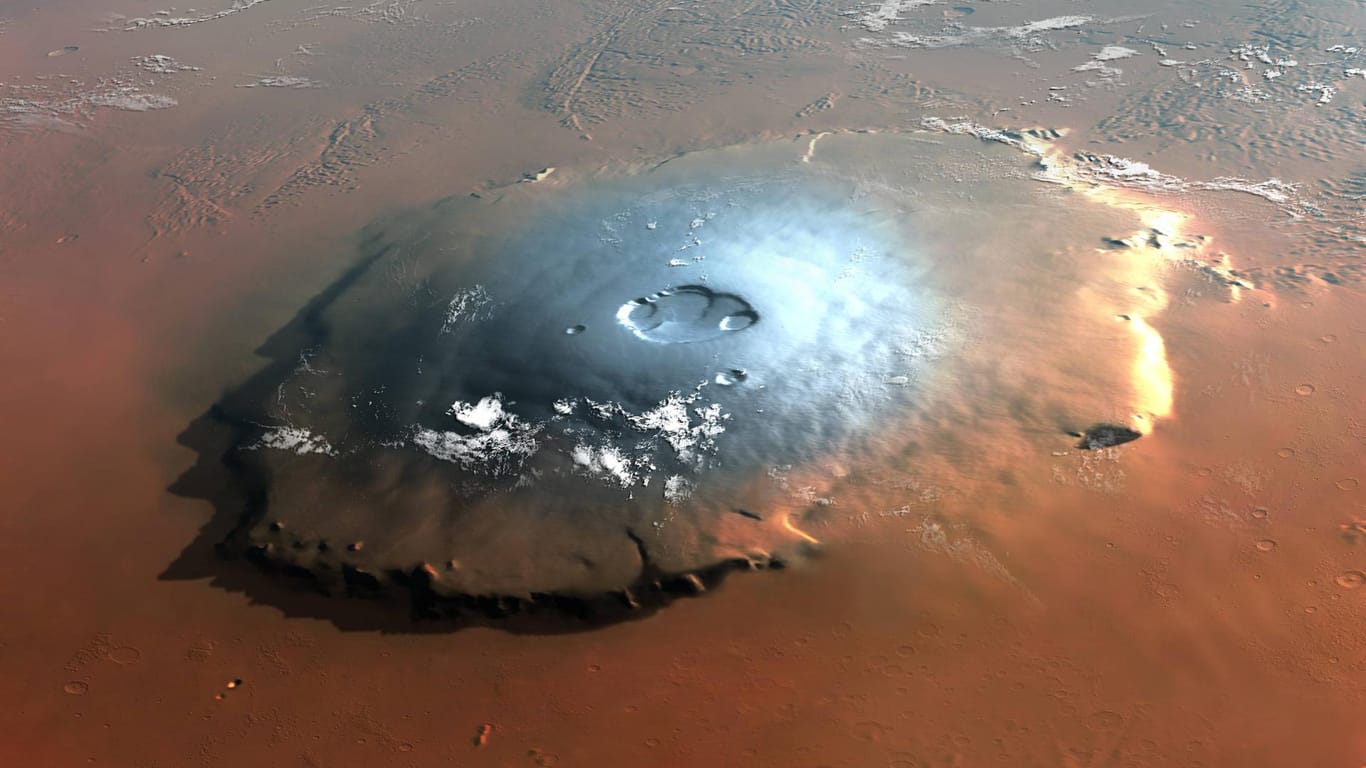 Illustration des Mars: Bis Menschen auf dem Mars landen, wird es noch eine Weile dauern.