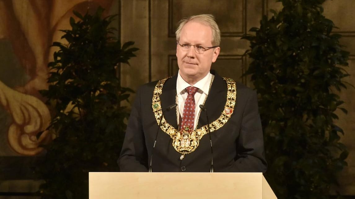 Oberbürgermeister Stefan Schostok: Hier beim Neujahrsempfang für die Bürger der Landeshauptstadt Hannover.