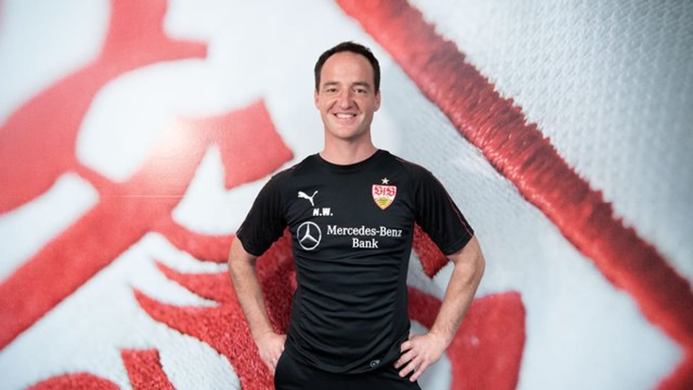 Nico Willig wird beim VfB Stuttgart als Interimscoach vorgestellt.