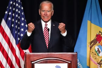 Joe Biden bei Auftritt im März: Nach langem Zögern Kandidatur erklärt