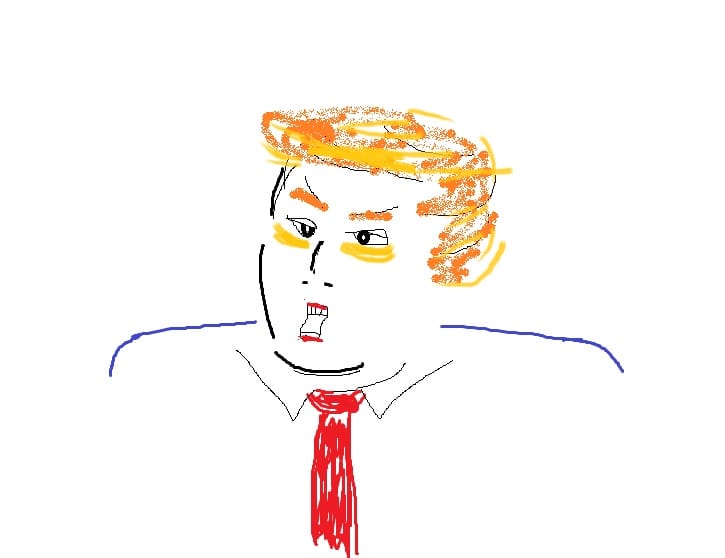 Trump-Porträt gemalt mit "MS Paint": Auch in der t-online.de-Redaktion gibt es Fans von "MS Paint". Was sich mit dem Kult-Programm so alles anstellen lässt, zeigt dieses Porträt. Die Künstlerin: Laura Stresing.