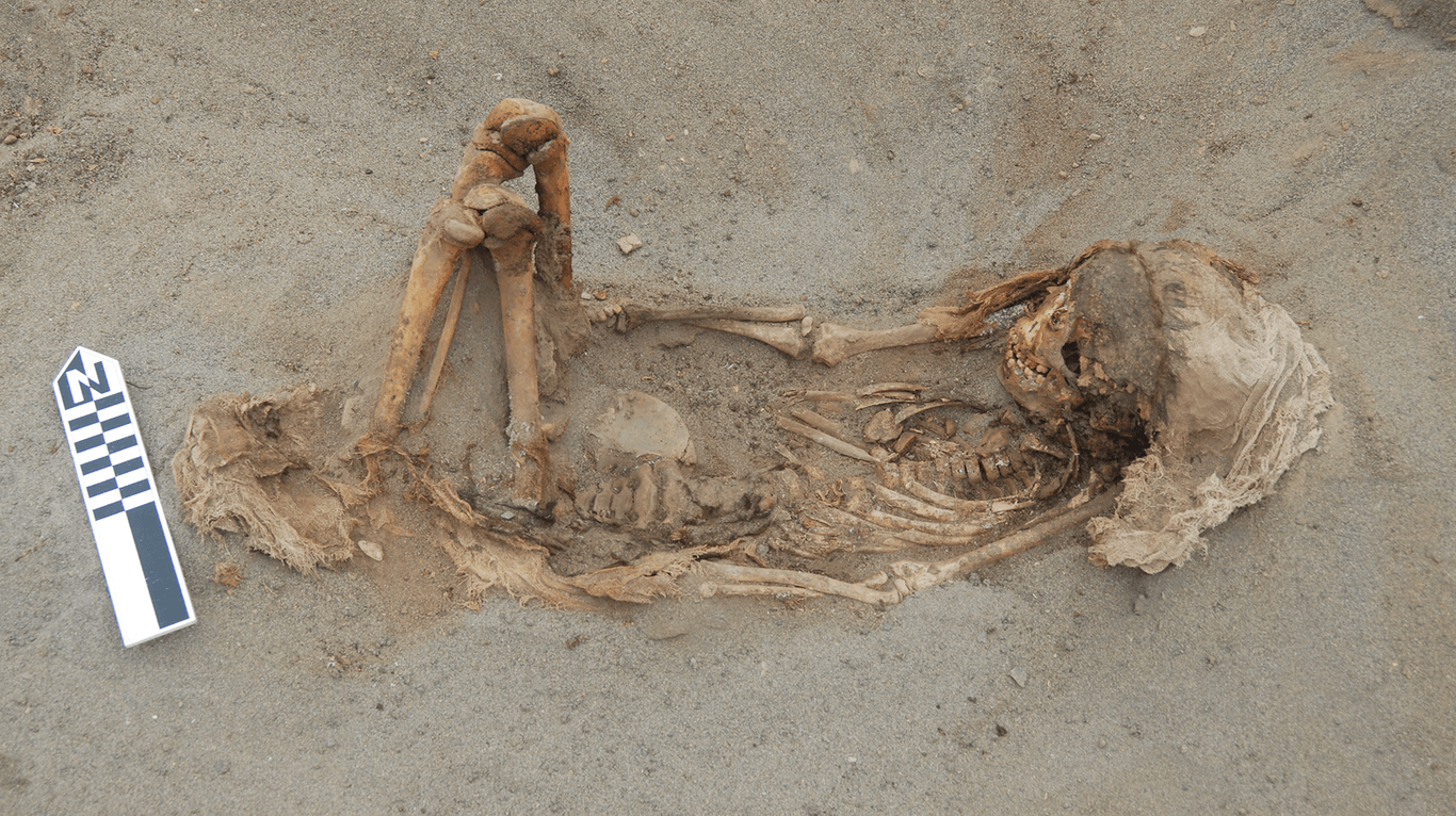Massenopferung: Überreste eines Kindes aus Huanchaquito-Las Llamas.