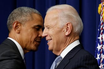 Obama und Biden: Der ehemalige Stellvertreter von Obama, Joe Biden, will jetzt selbst Präsident werden.