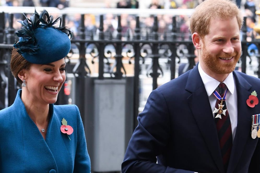 Herzogin Kate und Prinz Harry: Die beiden besuchten am Donnerstag gemeinsam den ANZAC-Gottesdienst.