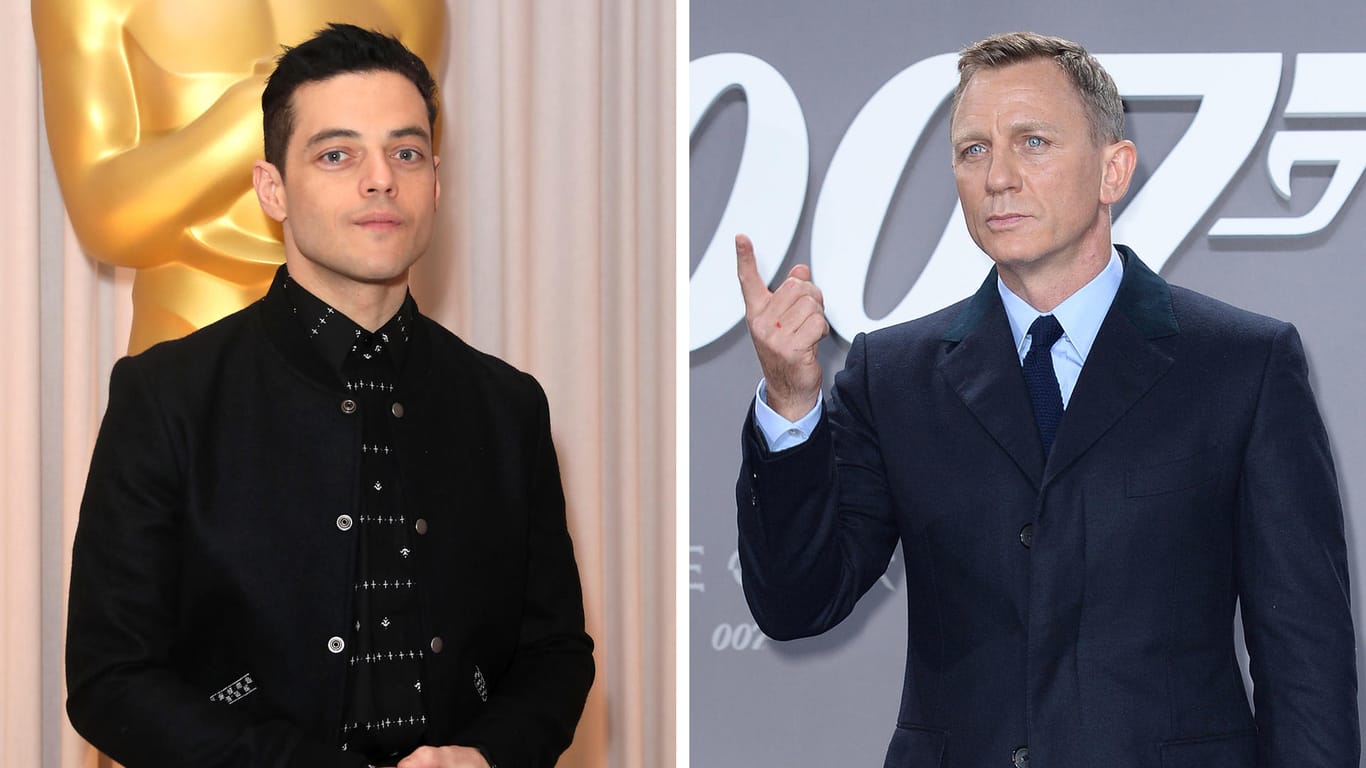 Rami Malek und Daniel Craig: Der Oscar-Gewinner wird als Bösewicht im 25. James-Bond-Film an der Seite von 007-Darsteller Craig mitwirken.