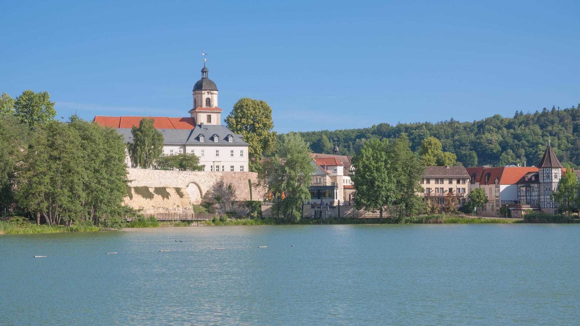 Blick auf Bad Salzungen: Kinder haben beim Spielen den Sprengkopf einer Panzerfaust entdeckt. (Archivbild)