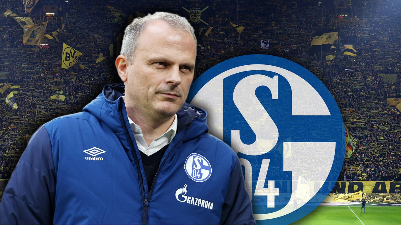 Das Revierderby in Dortmund im Blick: Schalke-Sportvorstand Jochen Schneider.