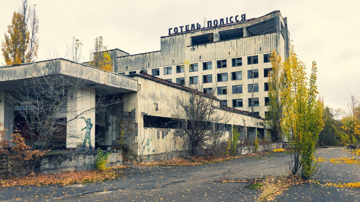 In der verlassenen Stadt Pripjat nahe dem AKW Tschernobyl.